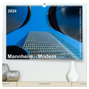 Mannheim Modern. Zeitgenössische Architektur in der Quadratestadt. (hochwertiger Premium Wandkalender 2024 DIN A2 quer), Kunstdruck in Hochglanz