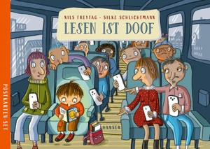 Freytag, Nils / Silke Schlichtmann. Lesen ist doof Postkarten-Set. Carl Hanser Verlag, 2024.