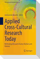 Applied Cross-Cultural Research Today