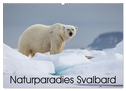 Naturparadies Svalbard (Wandkalender 2024 DIN A2 quer), CALVENDO Monatskalender