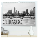 Icy Chicago (hochwertiger Premium Wandkalender 2025 DIN A2 quer), Kunstdruck in Hochglanz