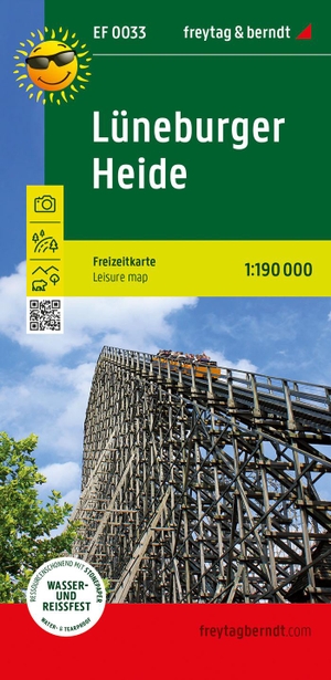 Freytag & Berndt (Hrsg.). Lüneburger Heide, Erlebnisführer 1:190.000, freytag & berndt, EF 0033 - Freizeitkarte mit touristischen Infos auf Rückseite, wetterfest und reißfest.. Freytag + Berndt, 2024.