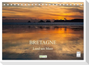 Bretagne - Land am Meer (Tischkalender 2025 DIN A5 quer), CALVENDO Monatskalender