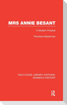 Mrs Annie Besant