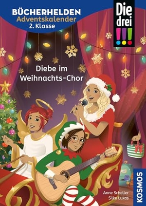 Scheller, Anne. Die drei !!!, Bücherhelden 2. Klasse, Adventskalender, Diebe im Weihnachts-Chor - Gut lesen können - Spielerisch lesen üben mit weihnachtlichen Rätseln und Aufgaben, DIYs, Rezepten und Bastelideen. Franckh-Kosmos, 2026.