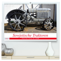 Sowjetische Traktoren - Klassische Trecker der UdSSR (hochwertiger Premium Wandkalender 2025 DIN A2 quer), Kunstdruck in Hochglanz