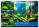 Aquascape. Traumhaft inspirierende KI-Aquarienlandschaften (Wandkalender 2024 DIN A3 quer), CALVENDO Monatskalender