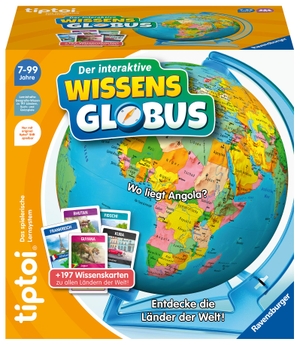 tiptoi Spiel 00107 - Der interaktive Wissens-Globus - Lern-Globus für Kinder ab 7 Jahren, lehrreicher Globus für Jungen und Mädchen, für 1-4 Spieler - Entdecke die Länder der Welt!. Ravensburger Spieleverlag, 2022.
