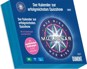 Neumann Verlage GmbH & Co KG (Hrsg.). Wer wird Millionär 2027 - Tagesabreißkalender 15x12 cm mit 313 Quizfragen und Rätseln, mit Originalfragen aus der RTL-Sendung. Neumann Verlage GmbH & Co, 2026.