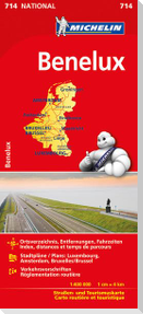Michelin Nationalkarte Benelux 1:400 000