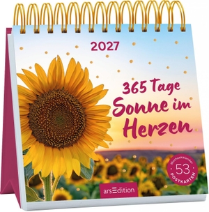 Postkartenkalender 365 Tage Sonne im Herzen 2027. Ars Edition GmbH, 2026.