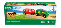 BRIO World - 36018 Bauernhof-Batteriezug | Batteriebetriebene Spielzeuglok für Kinder ab 3 Jahren