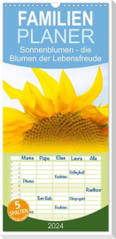 Familienplaner 2024 - Sonnenblumen - die Blumen der Lebensfreude mit 5 Spalten (Wandkalender, 21 x 45 cm) CALVENDO