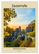 Zauberhafte Sächsische Schweiz (Wandkalender 2024 DIN A2 hoch), CALVENDO Monatskalender