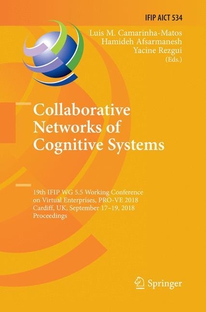 Camarinha-Matos, Luis M. / Yacine Rezgui et al (Hrsg.). Collaborative Networks of Cognitive Systems - 19th IFIP WG 5.5 Working Conference on Virtual Enterprises, PRO-VE 2018, Cardiff, UK, September 17-19, 2018, Proceedings. Springer International Publishing, 2018.
