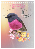 Bibelworte für Vogelfreunde (Tischkalender 2025 DIN A5 hoch), CALVENDO Monatskalender