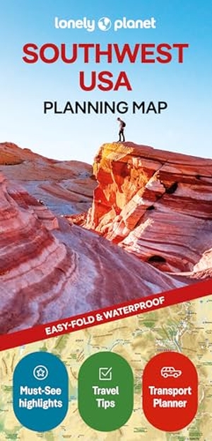 Balfour, Amy C / Lonely Planet. Lonely Planet Southwest USA Planning Map - Durable, Waterproof, Easy-Fold Travel Map with Attractions, Itineraries & Transport Guide | Handy Slipcase for Southwest USA Adventures. Lonely Planet Global Limited, 2026.