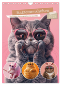 Katzenweisheiten (Wandkalender 2025 DIN A4 hoch), CALVENDO Monatskalender