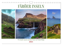 Färöer Inseln - Wo Schafe tanzen und die Natur im Winde fliegt (Wandkalender 2025 DIN A4 quer), CALVENDO Monatskalender