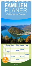 Familienplaner 2025 - Österreichs Donau mit 5 Spalten (Wandkalender, 21 x 45 cm) CALVENDO