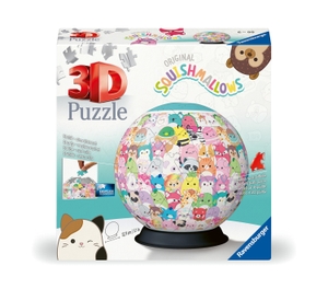 3D Puzzle 72 Teile - Squishmallows - Puzzle-Ball Squishmallows - Erlebe Puzzeln in der 3. Dimension. Ravensburger Spieleverlag, 2024.