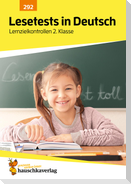 Lesetests in Deutsch - Lernzielkontrollen 2. Klasse, A4- Heft