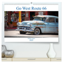 Go west Route 66 (hochwertiger Premium Wandkalender 2025 DIN A2 quer), Kunstdruck in Hochglanz
