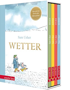 Usher, Sam. Wetter - Opa und ich durch alle Jahreszeiten | Vier Bilderbücher in einem hochwertigen Schuber. Betz, Annette, 2021.