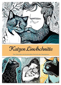 Katzen Linolschnitt - Der Kalender mit kunstvollen Porträts der Samtpfoten (Wandkalender 2024 DIN A3 hoch), CALVENDO Monatskalender