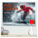 Snowboarden - tolle Momente (hochwertiger Premium Wandkalender 2025 DIN A2 quer), Kunstdruck in Hochglanz