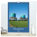 Wassertürme im Ruhrgebiet (hochwertiger Premium Wandkalender 2024 DIN A2 hoch), Kunstdruck in Hochglanz