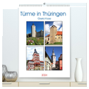 Türme in Thüringen (hochwertiger Premium Wandkalender 2024 DIN A2 hoch), Kunstdruck in Hochglanz