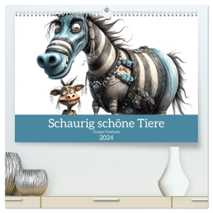 Dittmann, Bettina. Creepy Creatures (hochwertiger Premium Wandkalender 2024 DIN A2 quer), Kunstdruck in Hochglanz - Schaurig schöne Tiermotive. Calvendo Verlag, 2023.