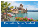 Faszination Berner Oberland 2024 - Thuner- und Brienzersee (Tischkalender 2024 DIN A5 quer), CALVENDO Monatskalender