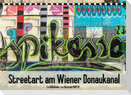 Streetart am Wiener DonaukanalAT-Version  (Tischkalender 2022 DIN A5 quer)