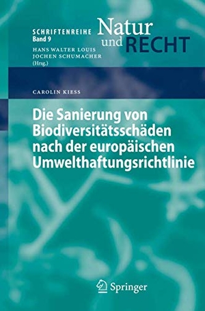 Kieß, Carolin. Die Sanierung von Biodiversitätsschäden nach der europäischen Umwelthaftungsrichtlinie. Springer Berlin Heidelberg, 2008.