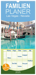 Familienplaner 2025 - Las Vegas - Nevada mit 5 Spalten (Wandkalender, 21 x 45 cm) CALVENDO