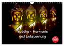 Buddha - Harmonie und Entspannung (Wandkalender 2024 DIN A4 quer), CALVENDO Monatskalender