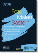 Foto-Malen-Basteln Bastelkalender A5 schwarz 2025