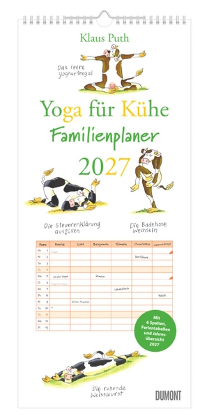 Yoga für Kühe 2027 - Mit 6 Spalten, Ferientabellen und Jahresübersicht 2026. Neumann Verlage GmbH & Co, 2026.