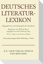 Deutsches Literatur-Lexikon. Band 22: Tecklenburg - Tilisch