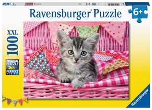 Ravensburger Kinderpuzzle 12985 - Niedliches Kätzchen 100 Teile XXL - Puzzle für Kinder ab 6 Jahren. Ravensburger Spieleverlag, 2021.