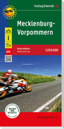 Mecklenburg-Vorpommern, Motorradkarte 1:250.000, freytag & berndt