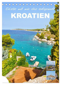 Erlebe mit mir das entspannte Kroatien (Tischkalender 2024 DIN A5 hoch), CALVENDO Monatskalender