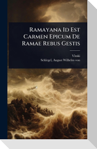 Ramayana Id Est Carmen Epicum De Ramae Rebus Gestis