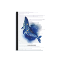 matabooks - Nachhaltiges A6 Notizbuch/Skizzenbuch/Tagebuch/Bullet Journal/Schreibheft aus Graspapier - Samenbuch Farbe: Lunar Mystic Blue