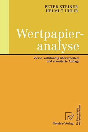Uhlir, Helmut / Peter Steiner. Wertpapieranalyse. Physica-Verlag HD, 2000.