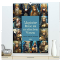 Magische Reise zu mystischen Wesen. Keltische Fantasie-Gestalten (hochwertiger Premium Wandkalender 2024 DIN A2 hoch), Kunstdruck in Hochglanz
