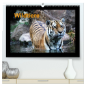 Wildtiere (hochwertiger Premium Wandkalender 2024 DIN A2 quer), Kunstdruck in Hochglanz