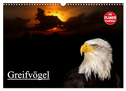 Greifvögel (Wandkalender 2024 DIN A3 quer), CALVENDO Monatskalender